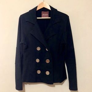 525 America (Nordstrom) black cotton Peacoat Sz M